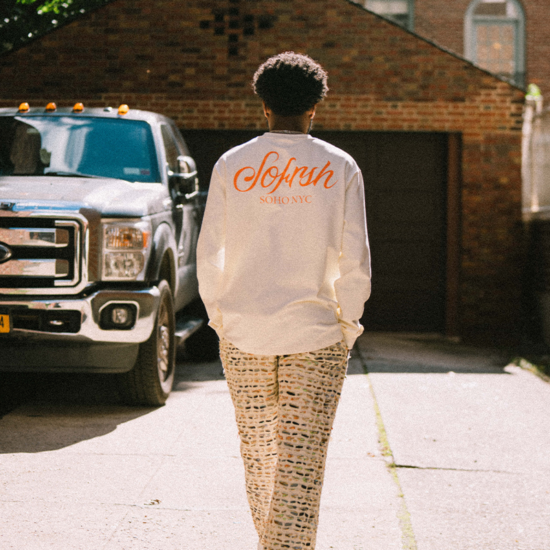 SOFRSH SOHO Sleeves - White/Orange