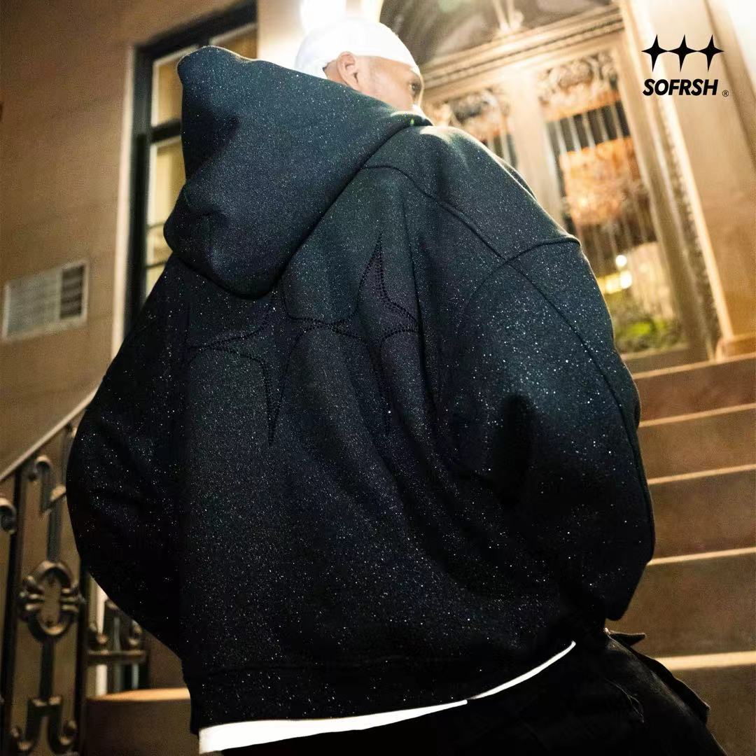 SOFRSH Diamond Stellar Hoodie - Black