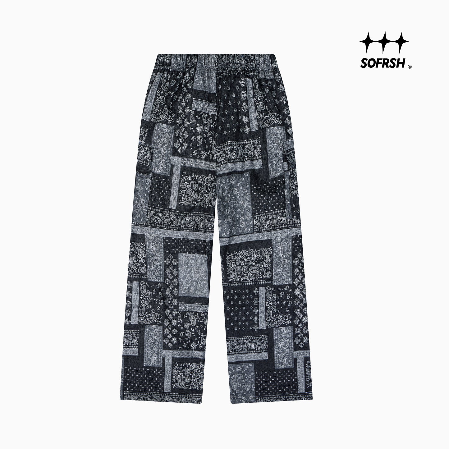 SOFRSH Bandana Print Sweatpant - Black