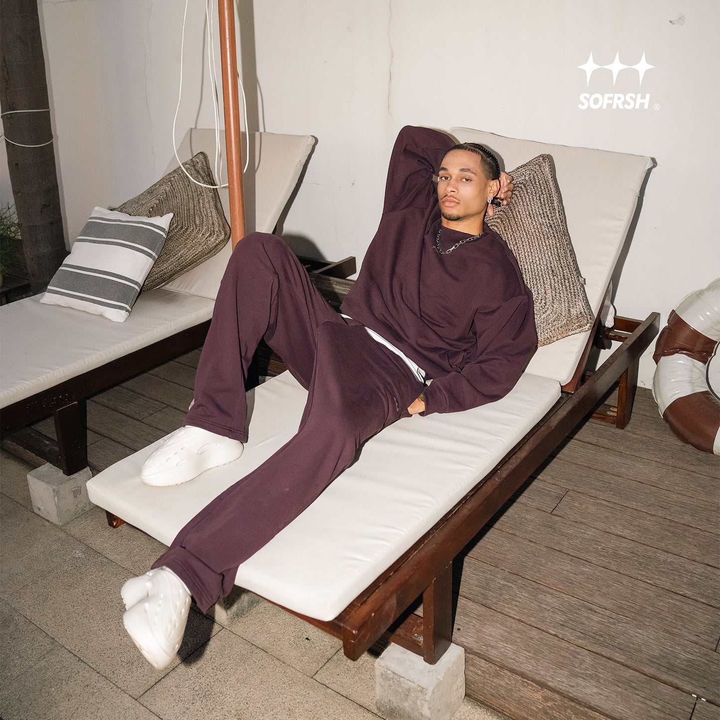 SOFRSH ICON Crewneck - Wine
