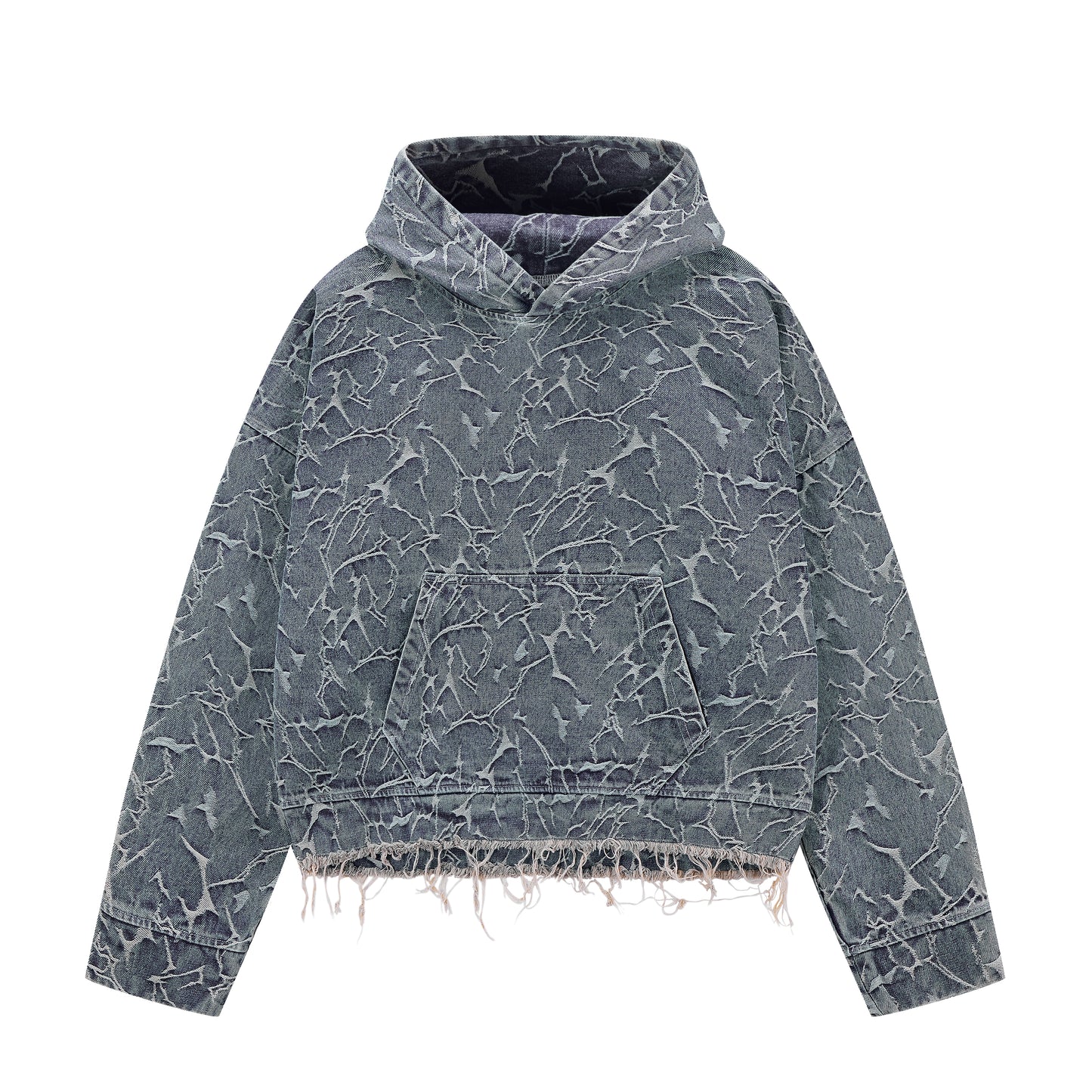 SOFRSH Bramble Print Hoodie - Dark Grey