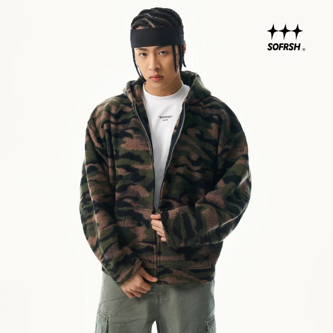 SOFRSH Camo Sherpa Hoodie - Camo
