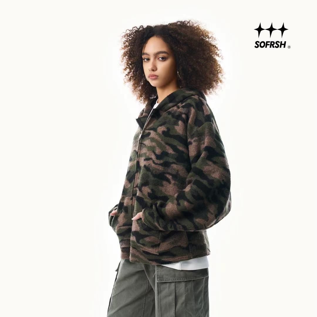 SOFRSH Camo Sherpa Hoodie - Camo