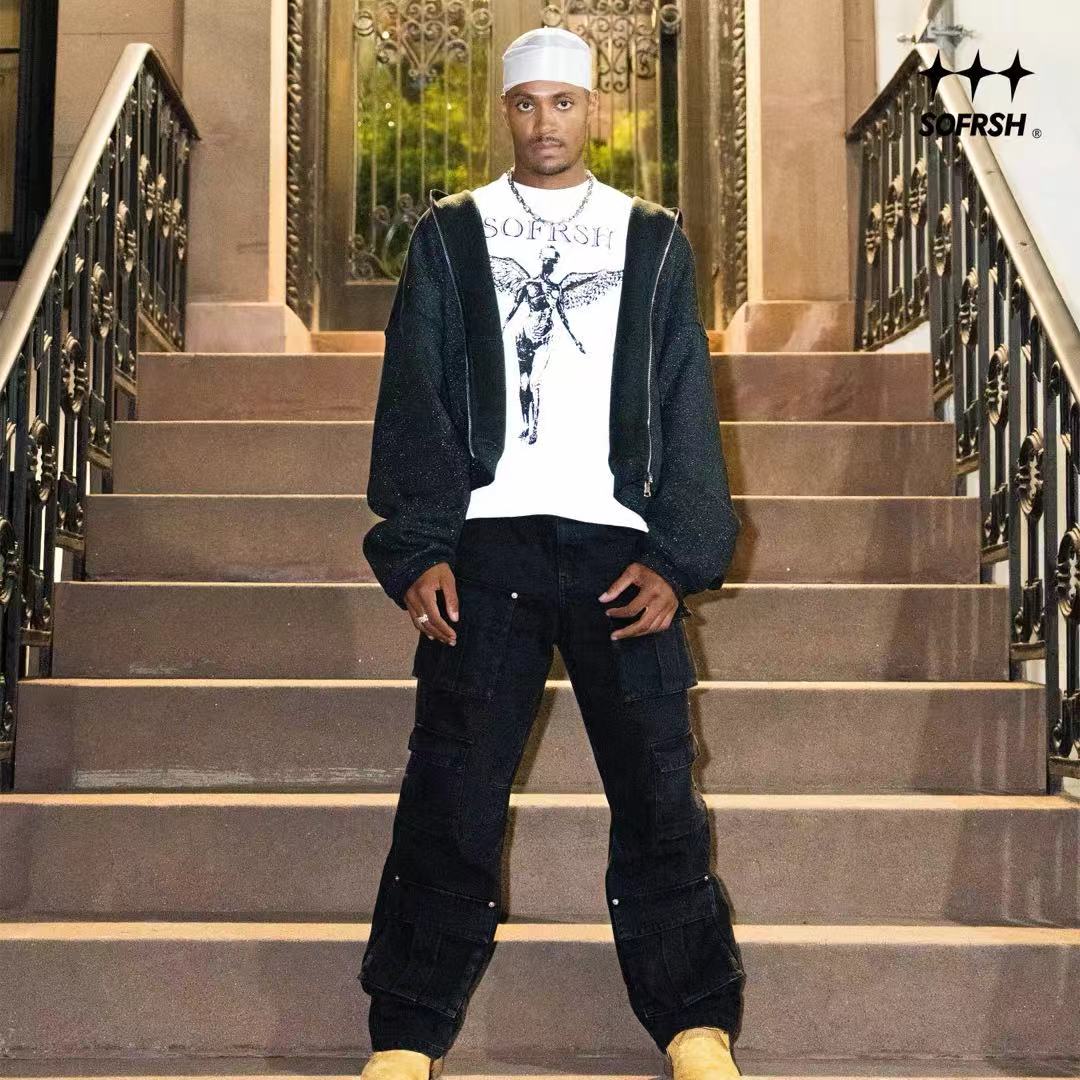 SOFRSH Diamond Stellar Hoodie - Black