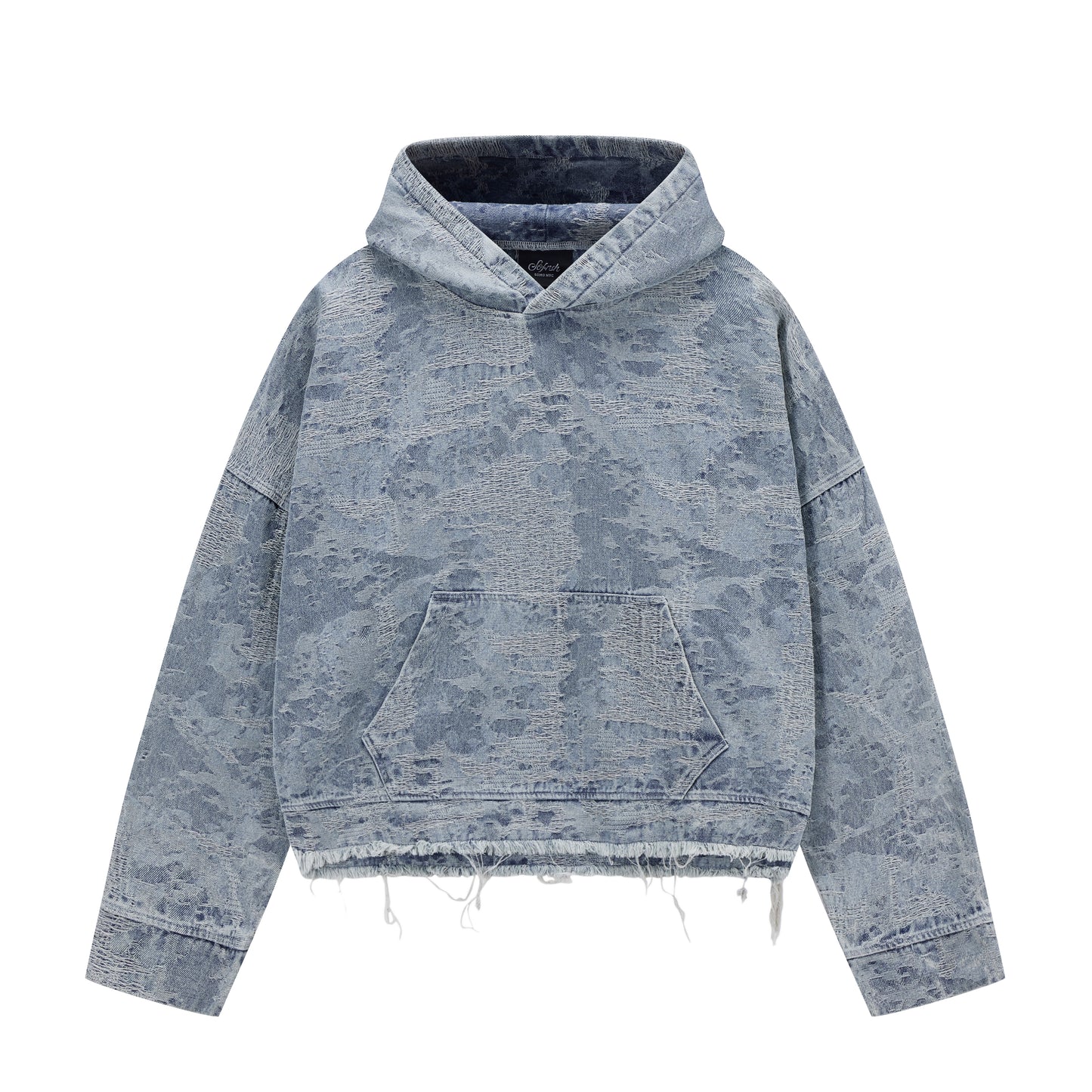 SOFRSH Cement Print Hoodie - Grey