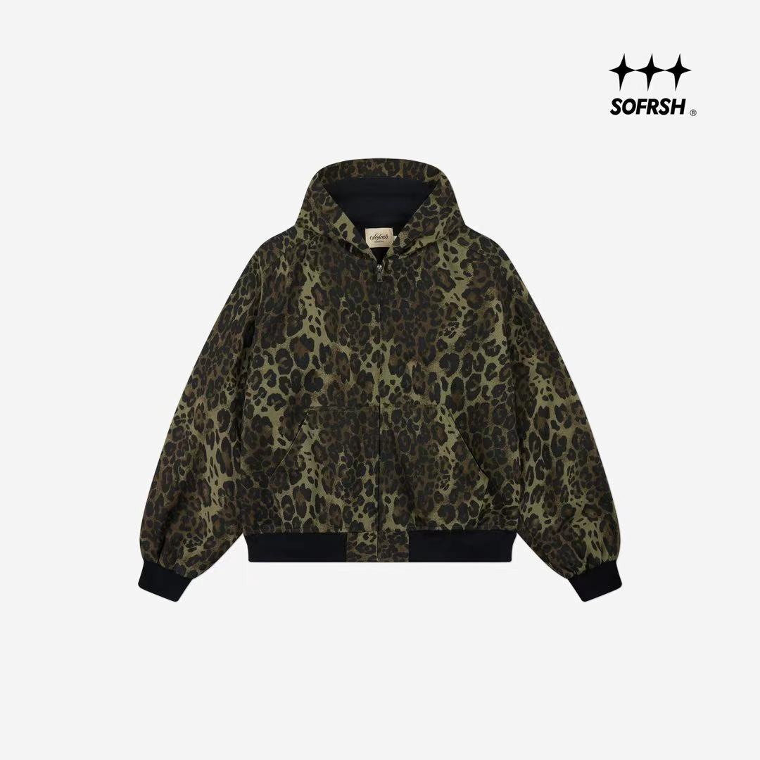 SOFRSH Zip-Up Hoodie - Leopard