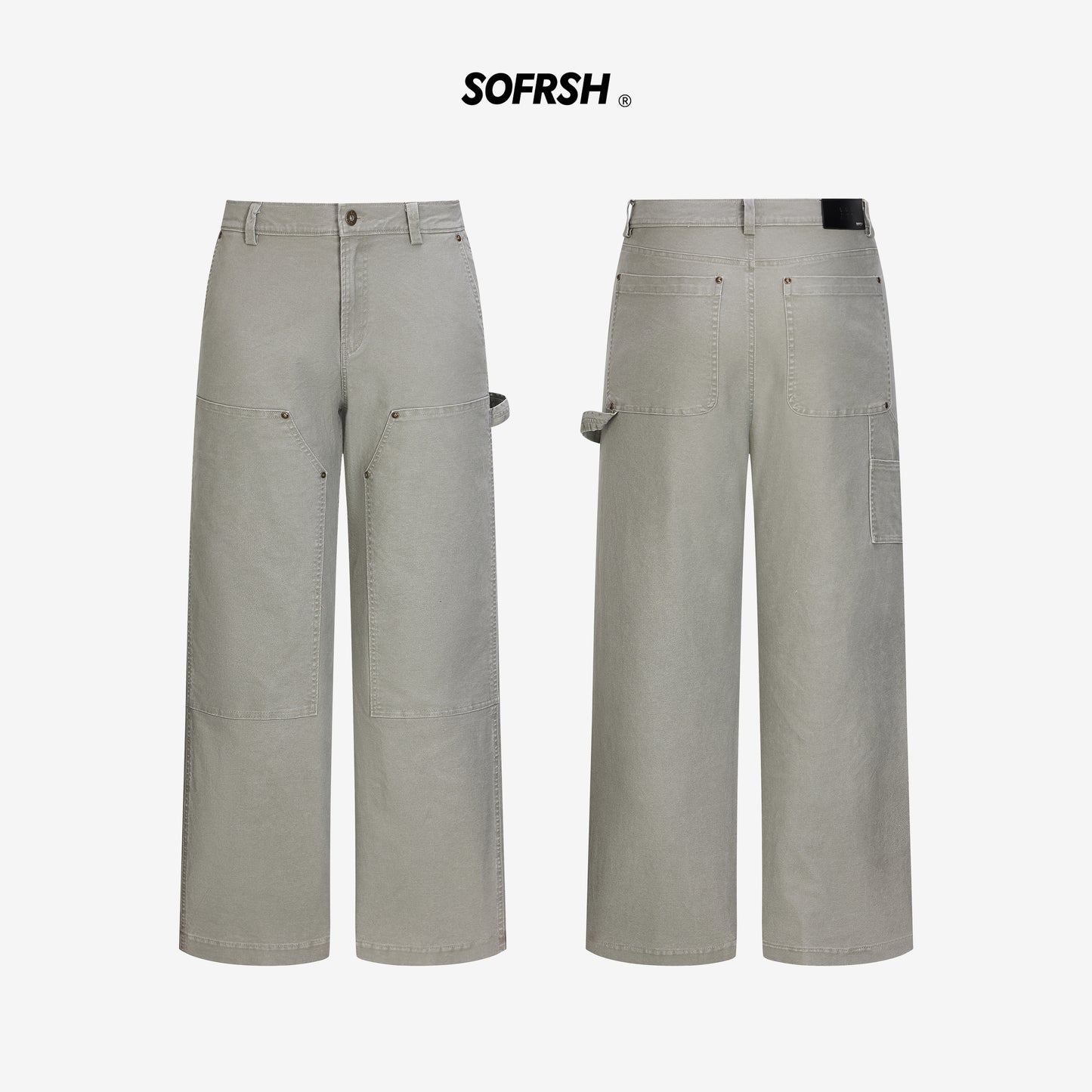 SOFRSH Cargo Pant - Light Grey