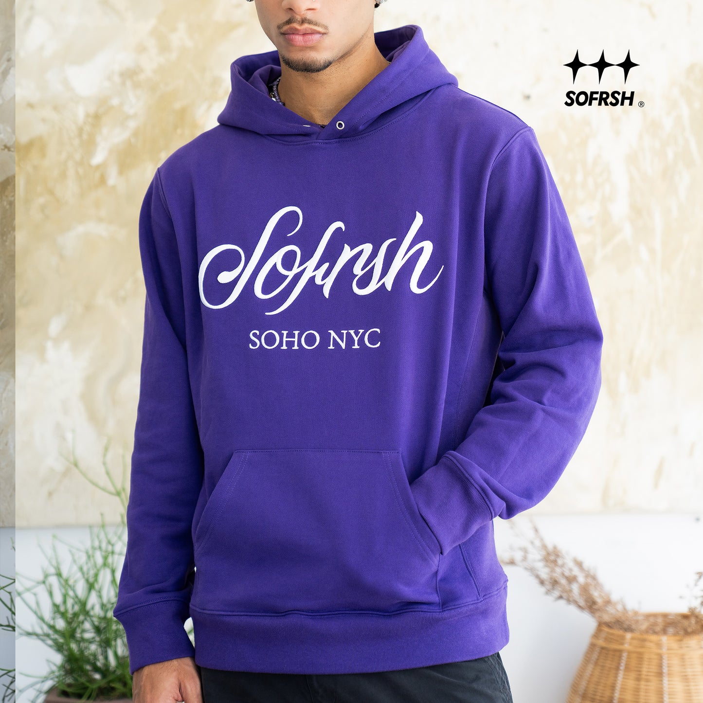 SOFRSH SOHO NYC Hoodie - Purple