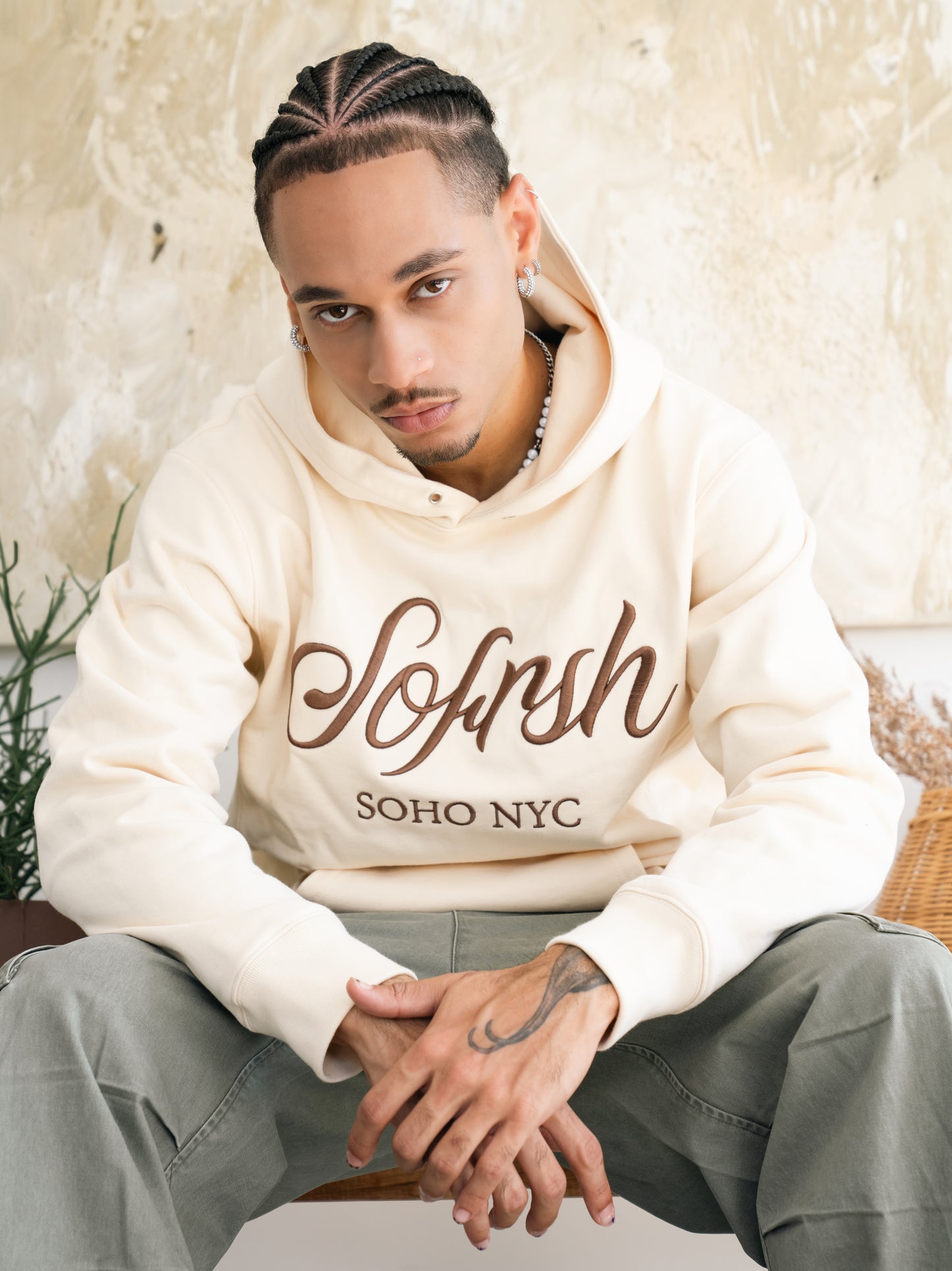 SOFRSH SOHO NYC Hoodie - Apricot