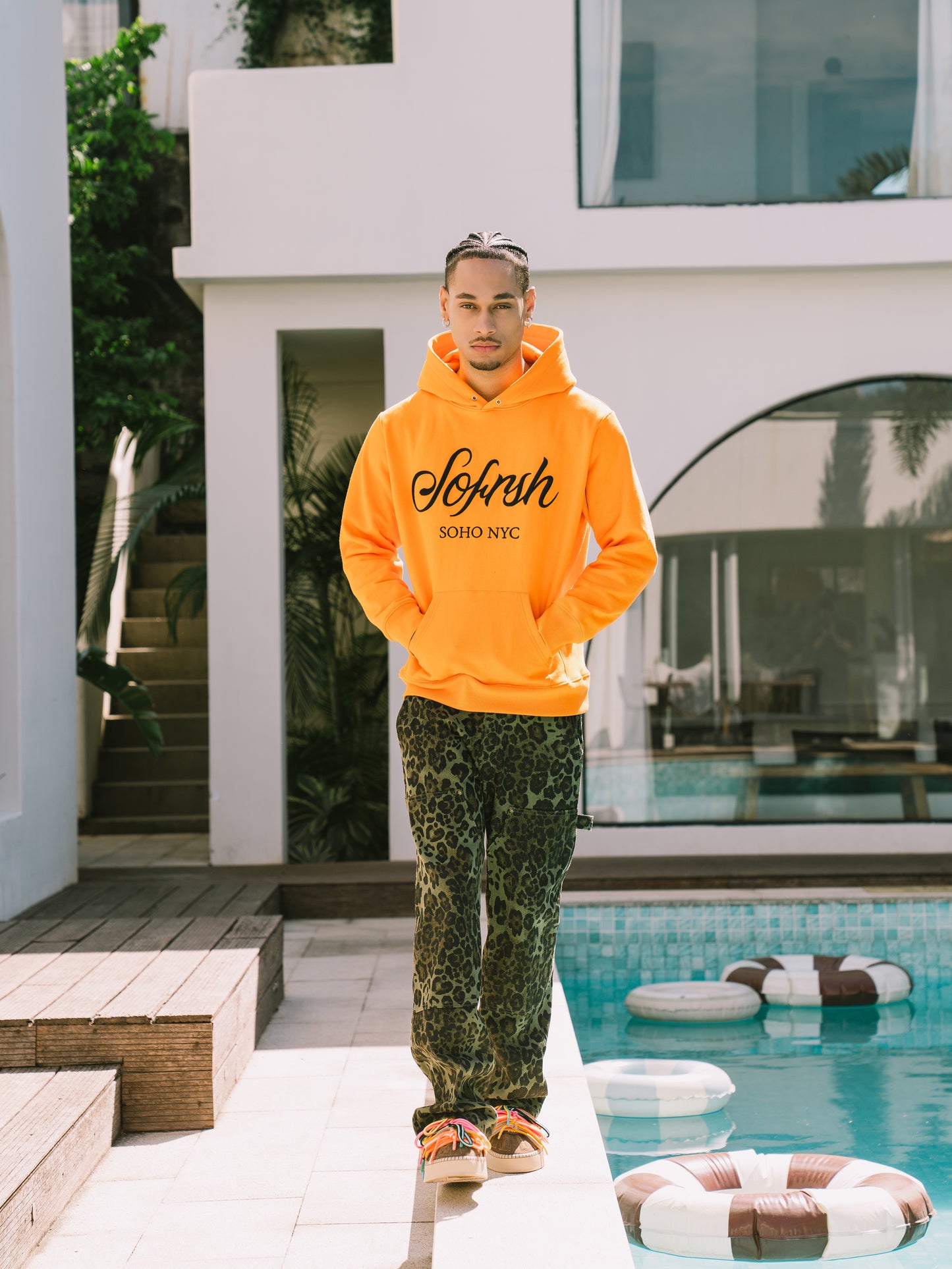 SOFRSH SOHO NYC Hoodie - Orange