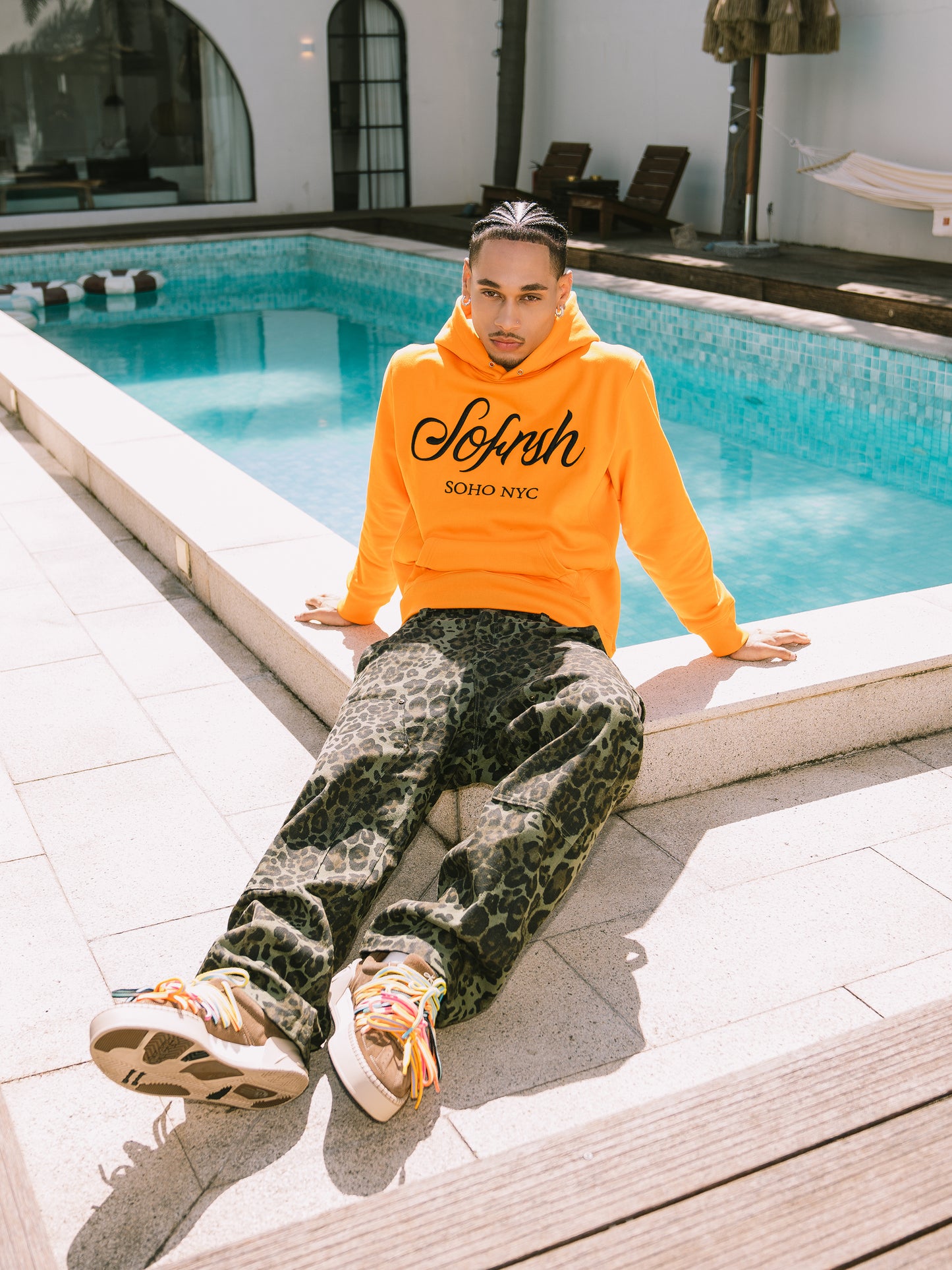 SOFRSH SOHO NYC Hoodie - Orange