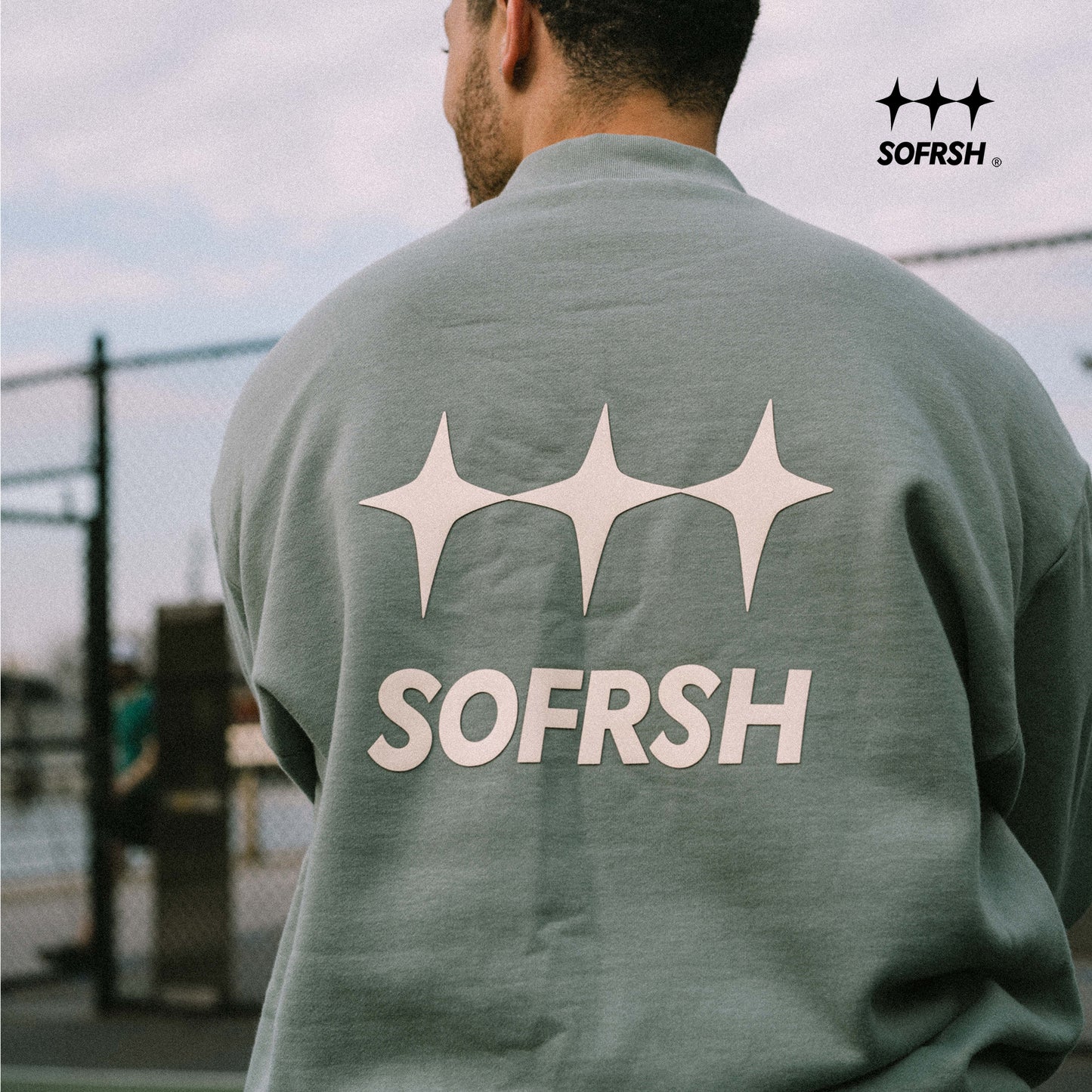 SOFRSH ICON Crewneck - Haze Blue