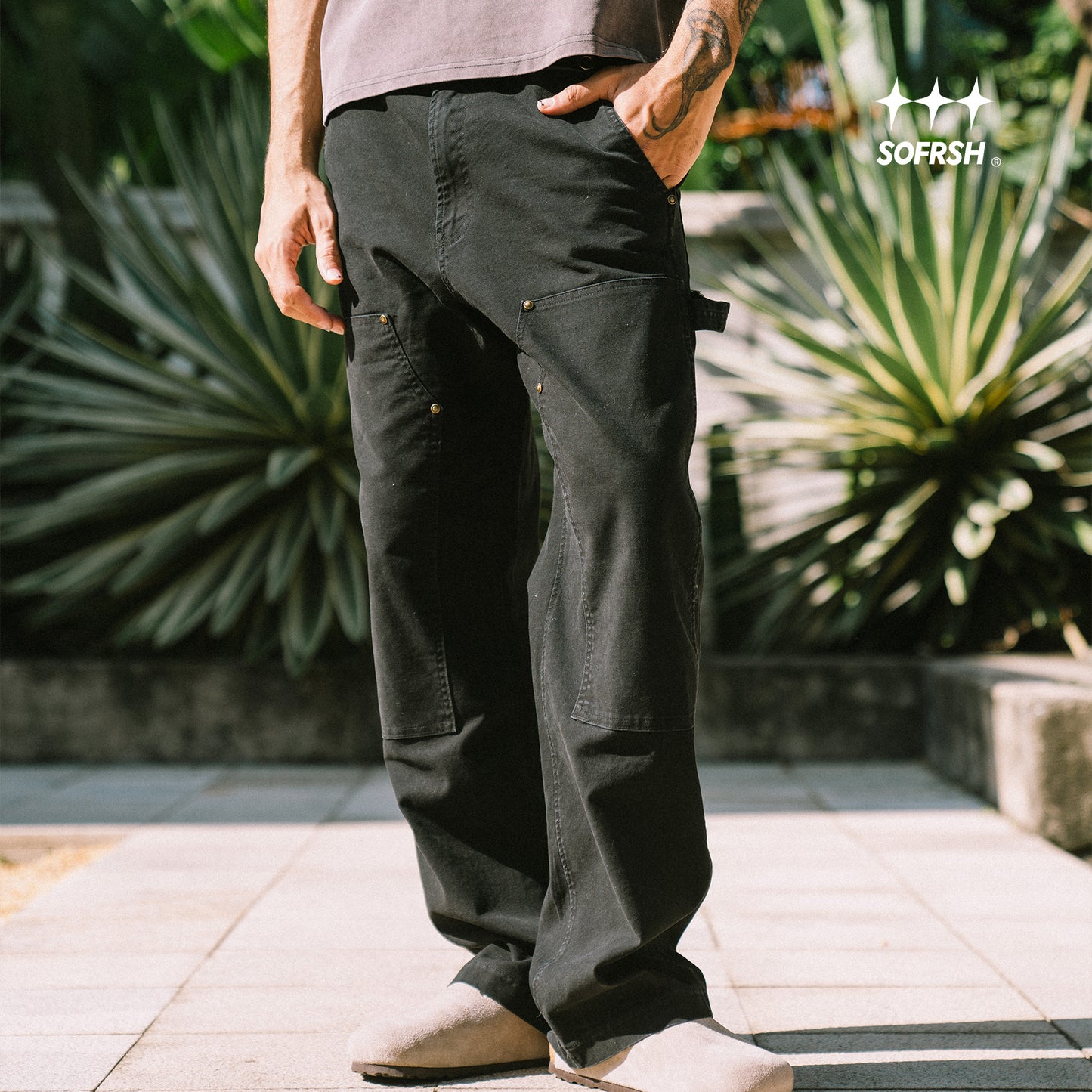 SOFRSH Cargo Pant - Black