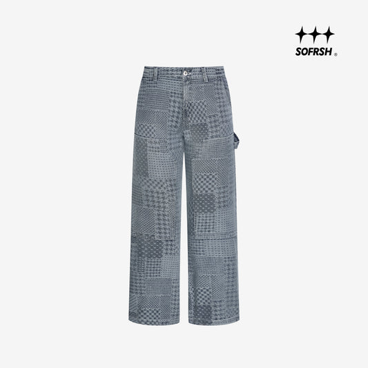 SOFRSH PANELED CARGO JEANS