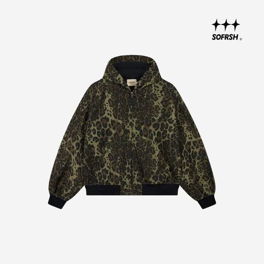 SOFRSH Zip-Up Hoodie - Leopard