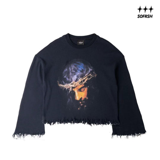 SOFRSH Waffle Pullover - Dark Blue